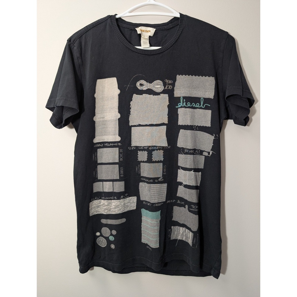 Vintage Diesel Black Graphic T-Shirt Women's Small